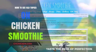 Revisit Chicken Smoothie's Past: A Guide to Viewing Old Topics
