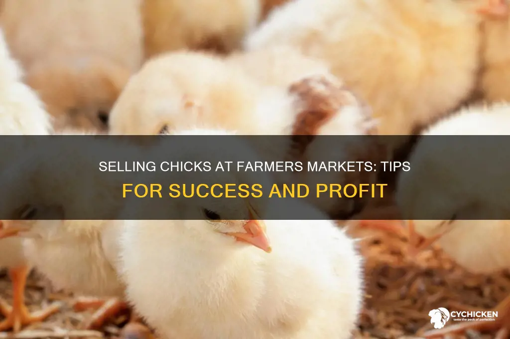 how to sell chicks at farmers markets