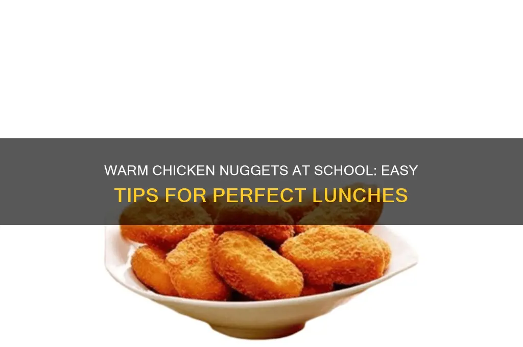 how to send warm chicken nuggets to school