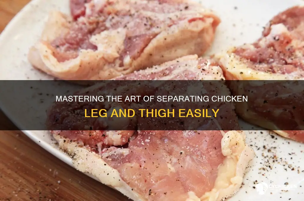 how to separate a chicken leg and thigh