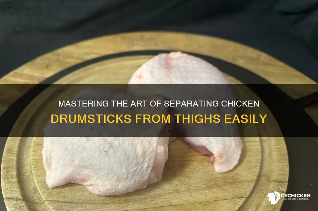 how to separate chicken drum from thigh