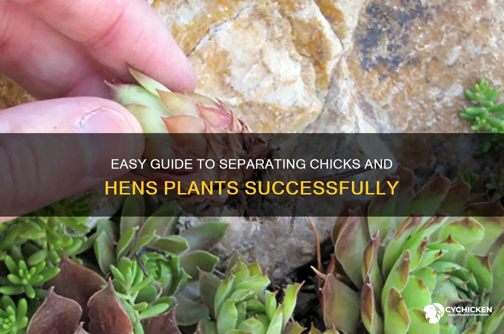 how to separate chicks and hens plant