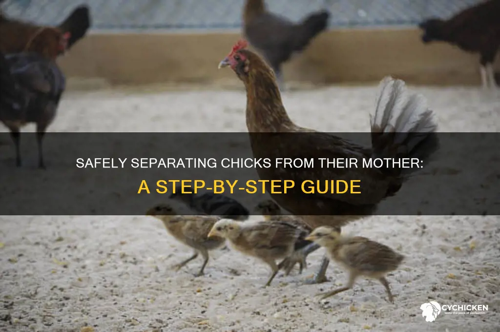 how to separate chicks from their mother