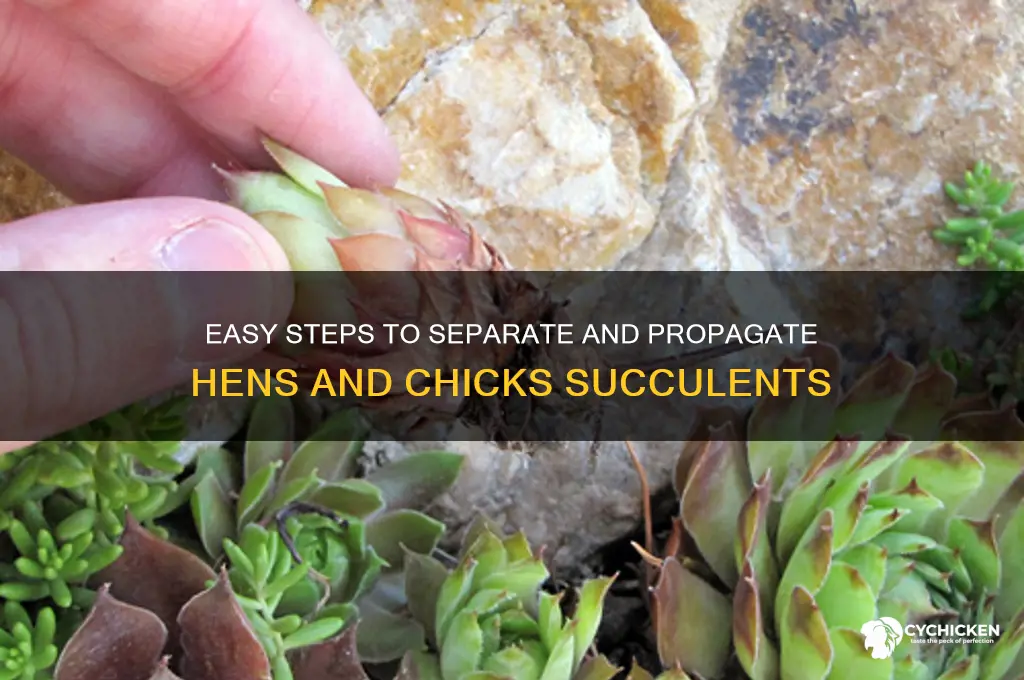 how to separate hens and chicks succulents