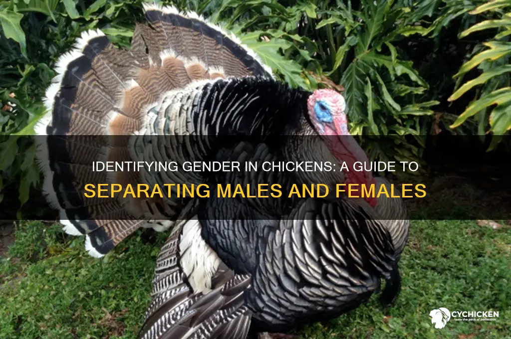 how to separate male and female chicken