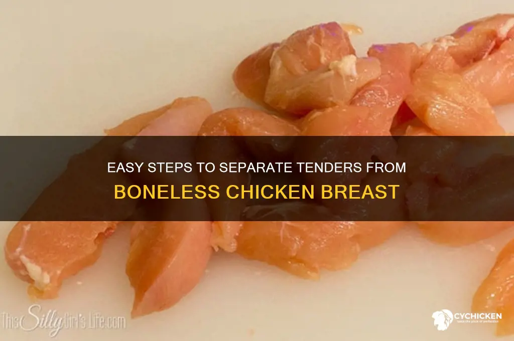 how to separate tenders from boneless chicken breastbonelessbreast