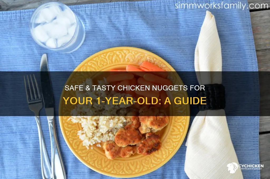 how to serve chicken nuggets to 1 year old