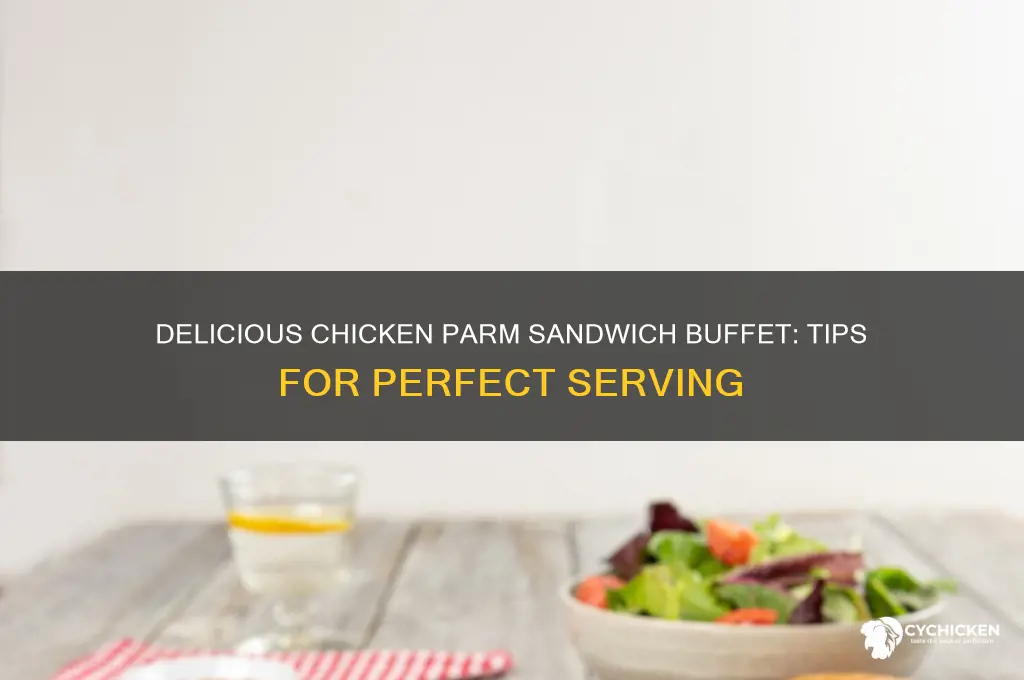how to serve chicken parm sandwiches on a buffet