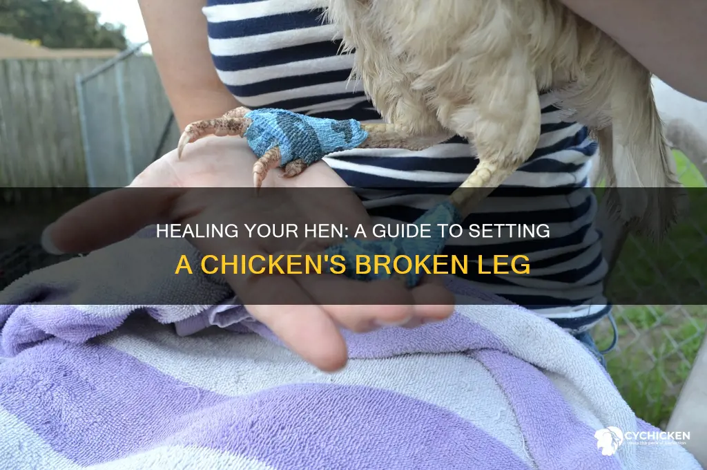 how to set a chicken