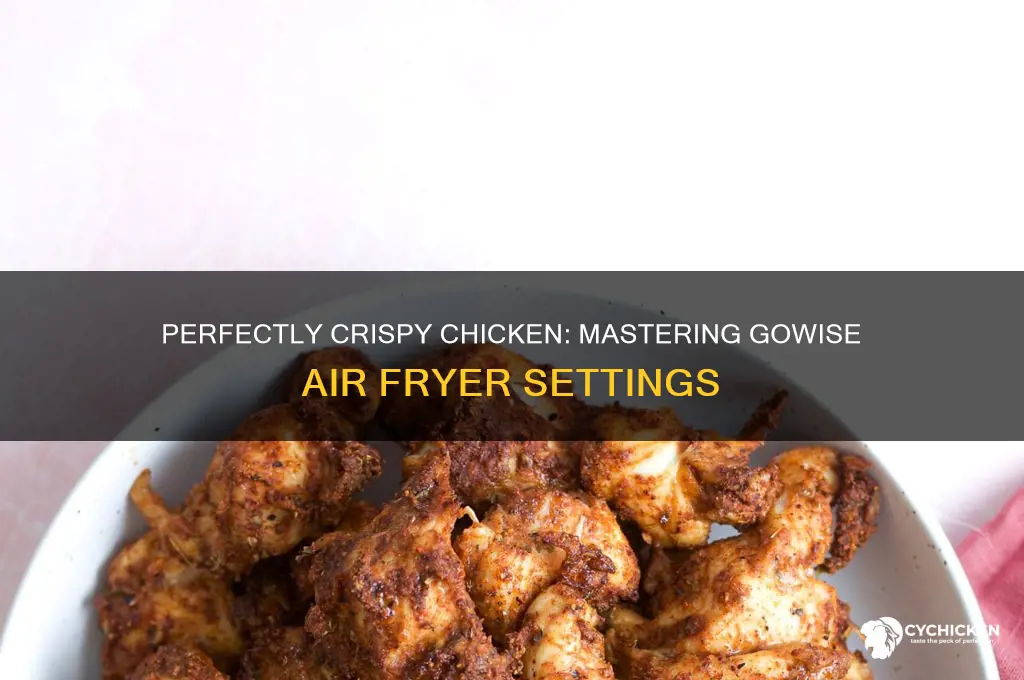 how to set gowise air fryer for chicken
