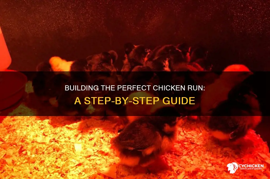 how to set up a chicken run