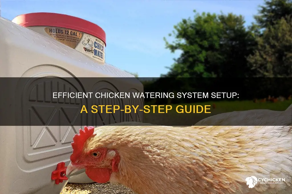 how to set up a chicken watering system