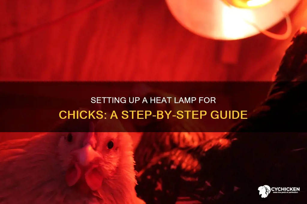 how to set up a heat lamp for chicks