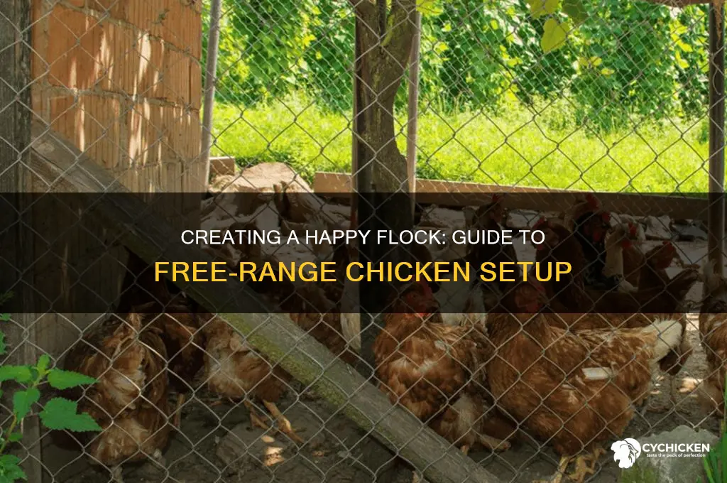 how to set up free range chicken