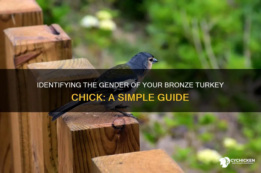 how to sex a bronze turkey chick