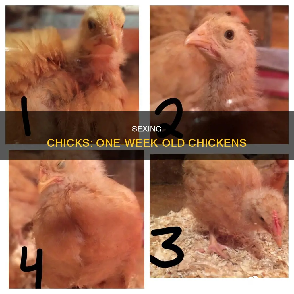 how to sex a chicken at 1 week old