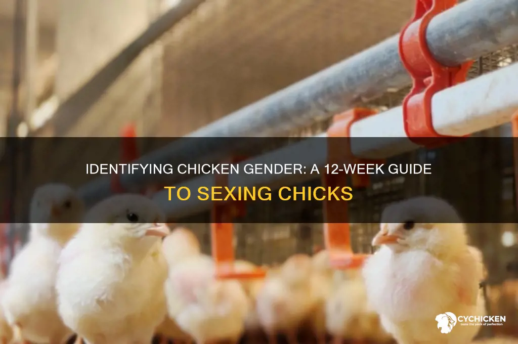 how to sex a chicken at 12 weeks
