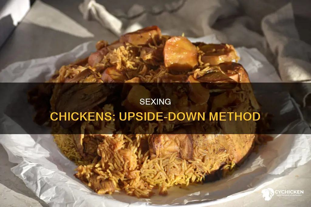 how to sex a chicken by holding it upside down