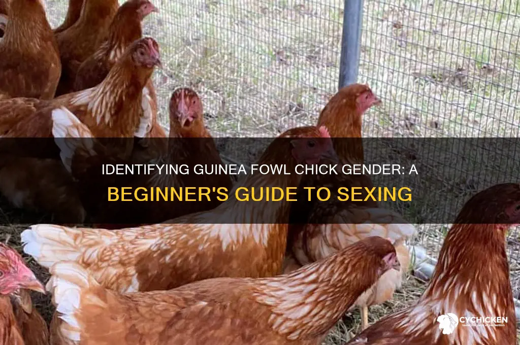 how to sex a guinea fowl chick