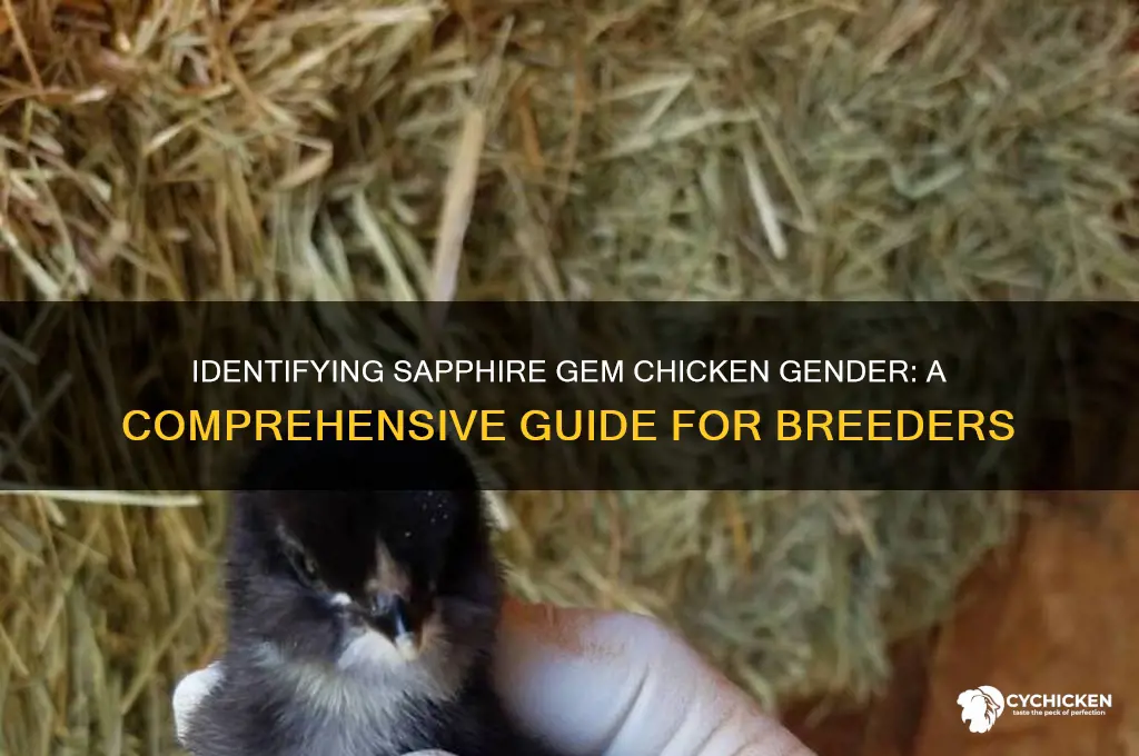 how to sex a sapphire gem chicken