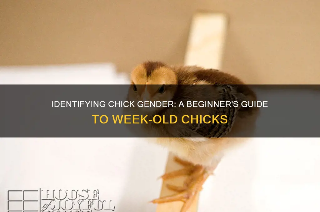 how to sex a week old chick