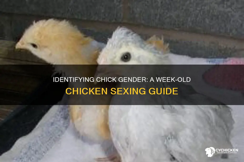 how to sex a week old chicken