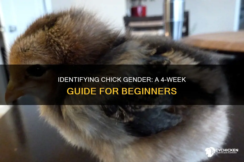 how to sex chicks at 4 weeks