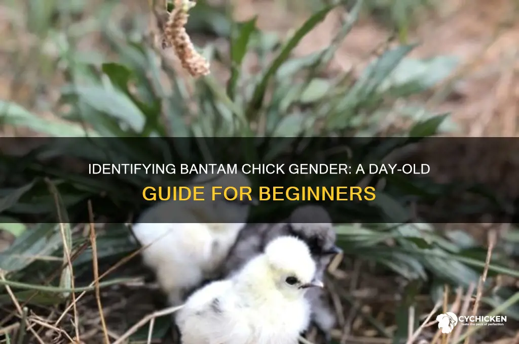 how to sex day old bantam chicks
