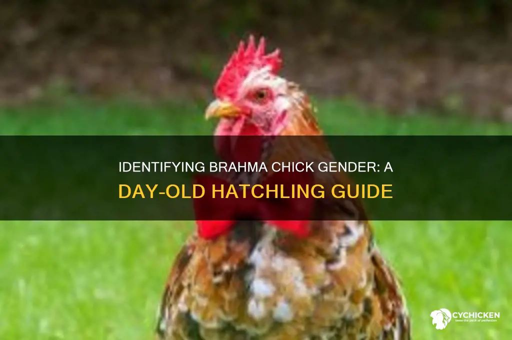 how to sex day old brahma chicks