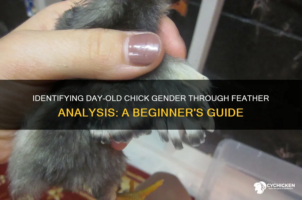 how to sex day-old chicks feathers