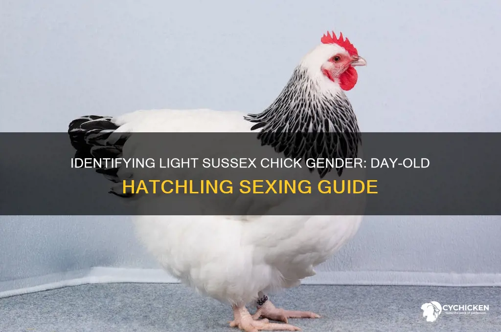 how to sex day old light sussex chicks