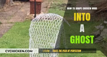 Crafting Spooky Ghosts: Shaping Chicken Wire for Halloween Decor