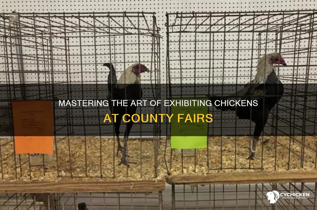 how to show a chicken at fair