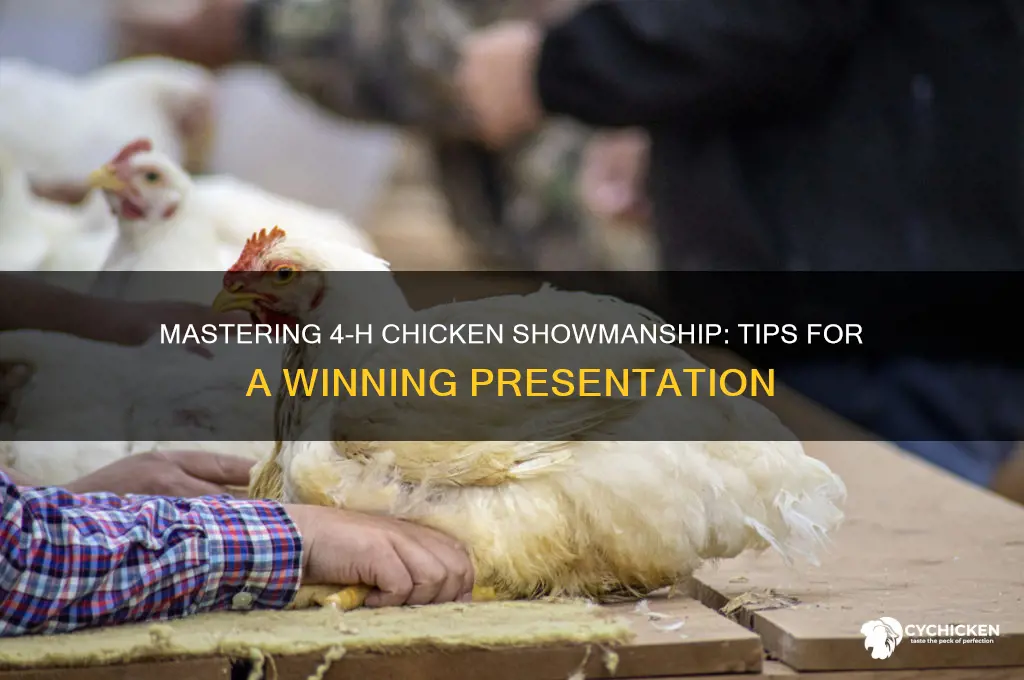 how to show chicken in 4-h