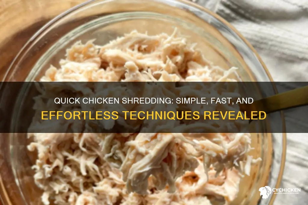 how to shred chicken fast and easy