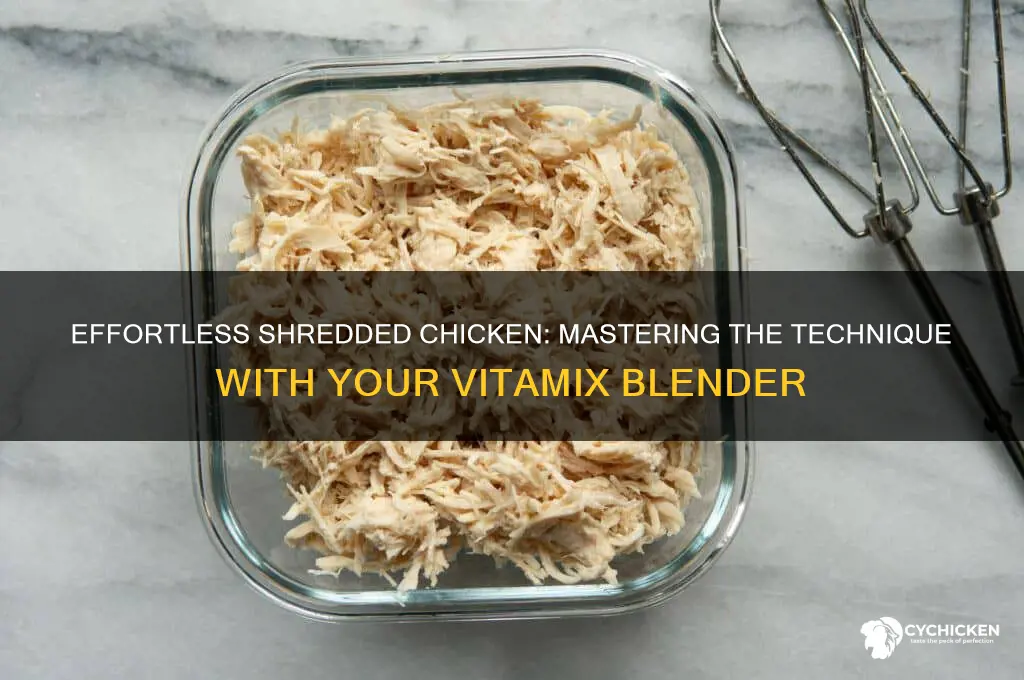 how to shred chicken in a vitamix