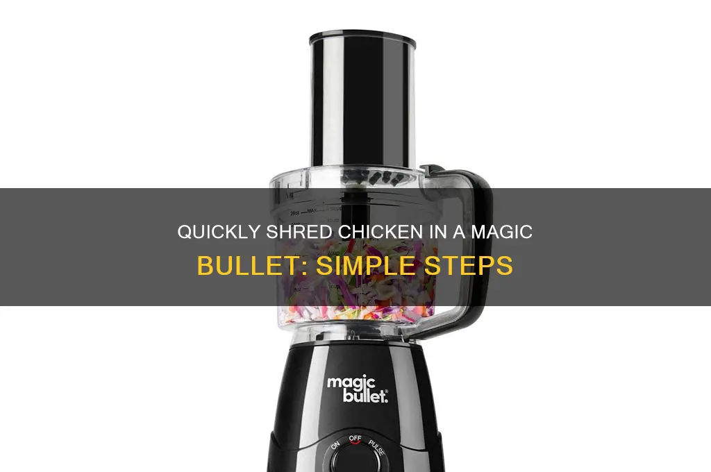 how to shred chicken in magic bullet
