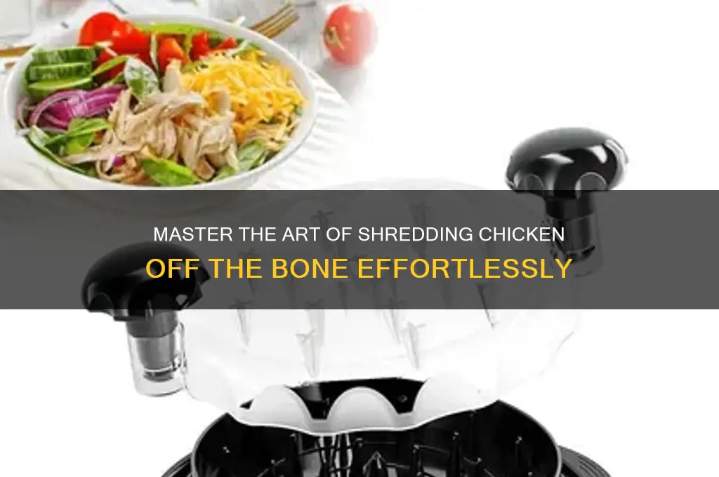 how to shred chicken off the bone