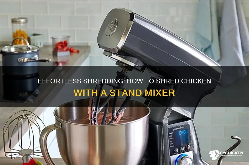how to shred chicken with stand mixer