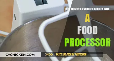 Shredding Uncooked Chicken: Using a Food Processor