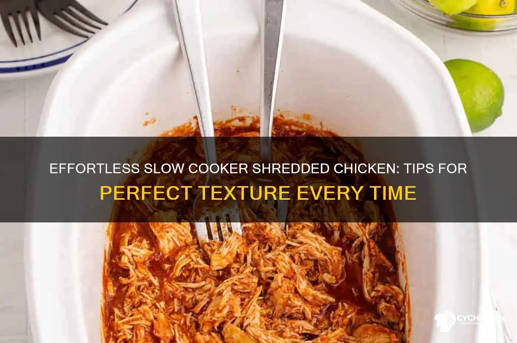 how to shredd chicken in a slowcooker
