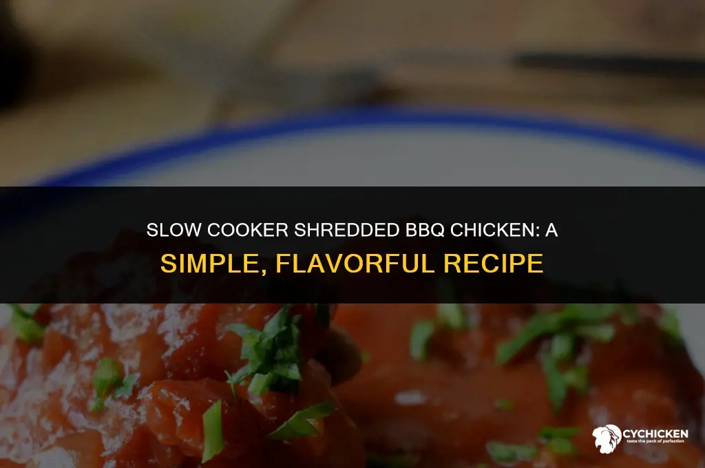 how to shredded bbq chicken in a crock pot