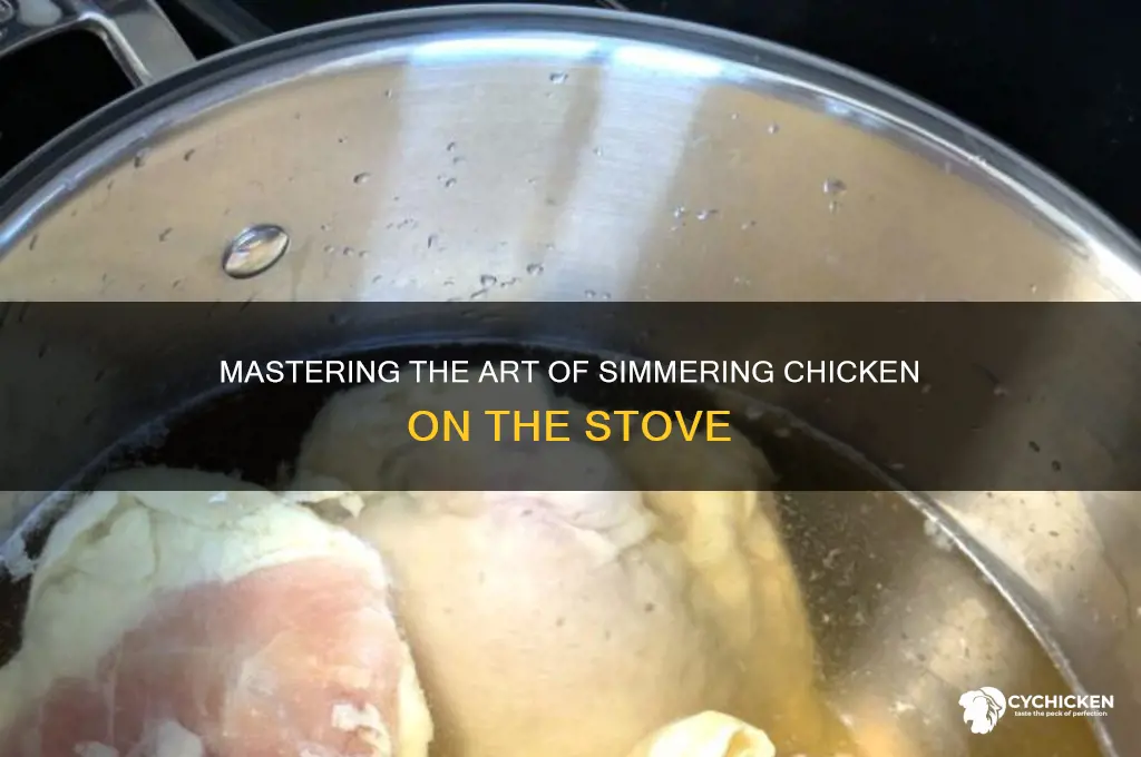 how to simmer chicken on the stove