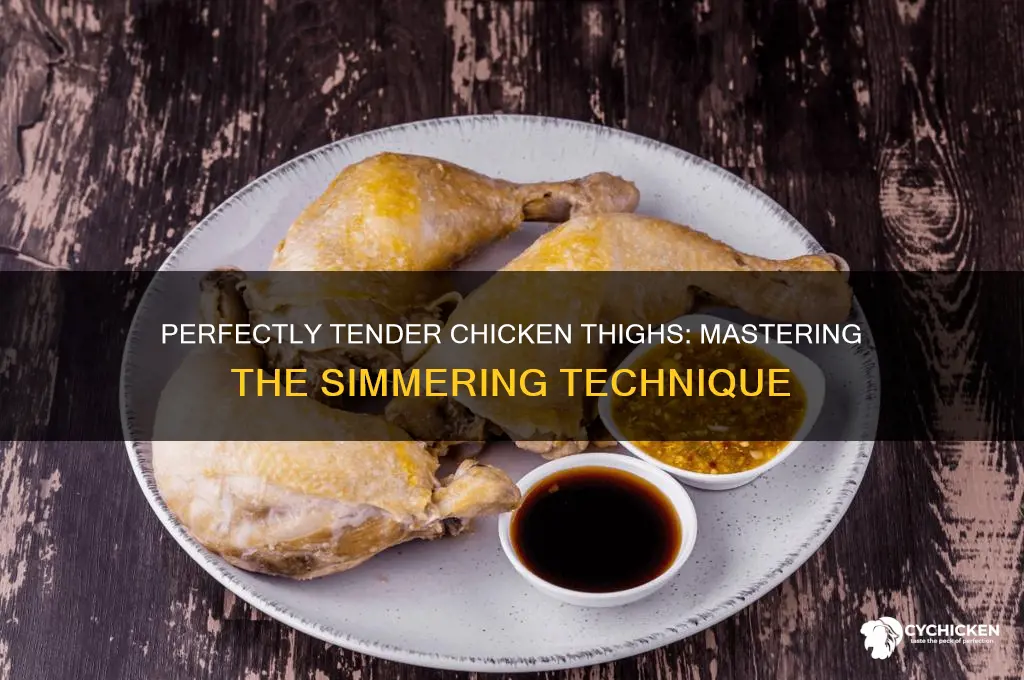 how to simmer chicken thighs