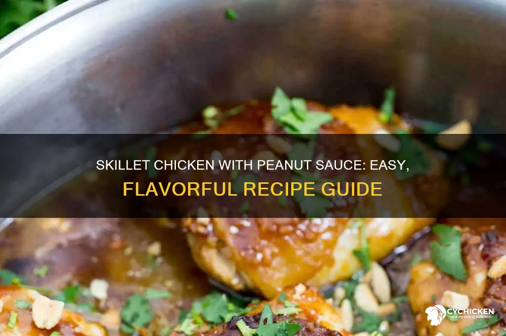 how to skillet cook chicken with peanut sauce