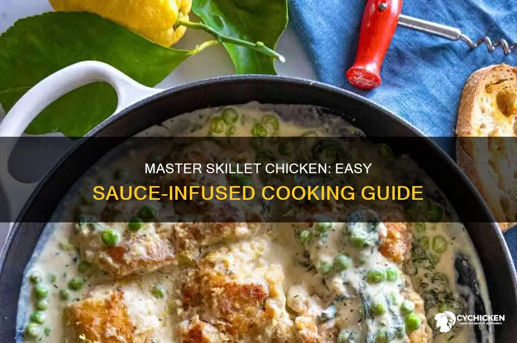 how to skillet cook chicken with sauce