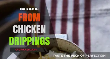 Efficiently Skim Fat from Chicken Drippings for Healthier Gravy