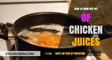 Easy Skimming: Removing Fat from Chicken Juices for Healthier Meals