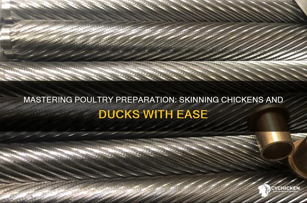 how to skin a chicken and duck