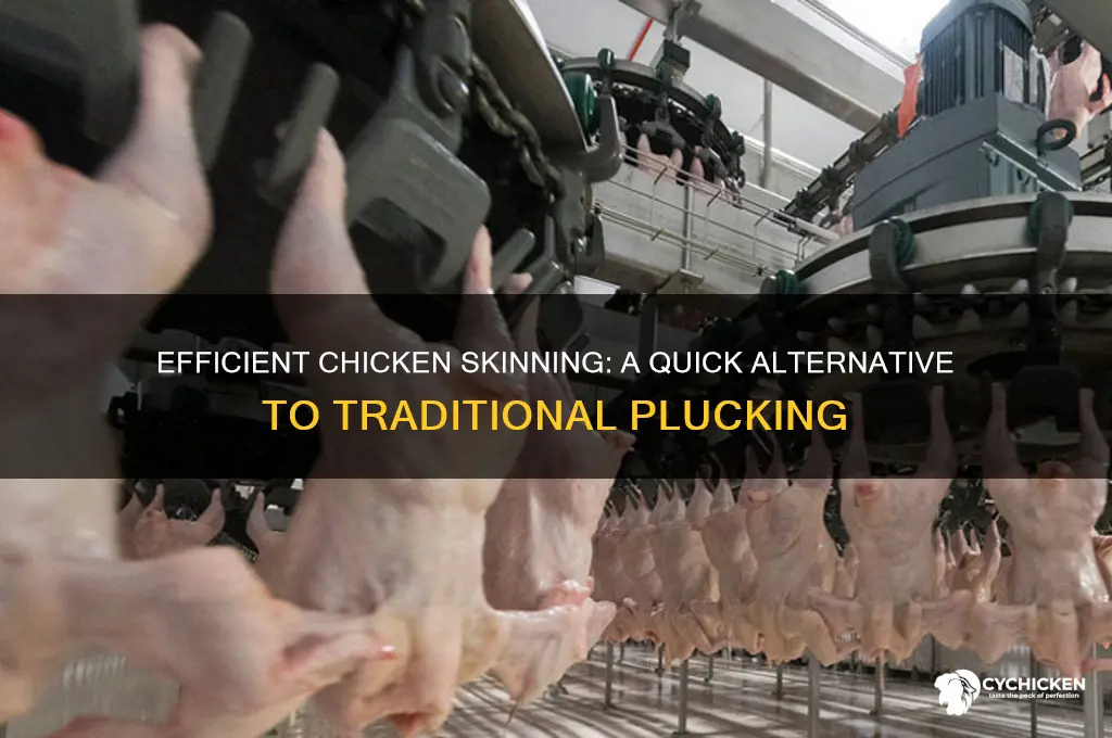 how to skin a chicken instead of plucking